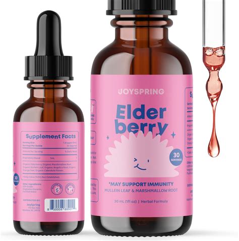 Amazon.com: Elderberry Syrup for Kids - Immune Support with Vitamin C, Zinc & Echinacea - Kids ...