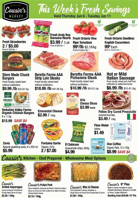 Cousin's Market Flyer June 6 to 11