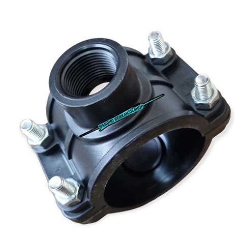 Jual Clamp Saddle Hdpe 90mm x 20mm | Fitting HDPE Clam Sadle 3" x 1/2 ...