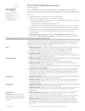 Fillable Online genworth 44119cl form Fax Email Print - pdfFiller