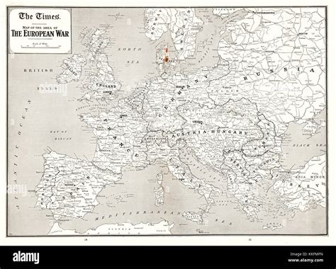 Map of europe 1914 hi-res stock photography and images - Alamy