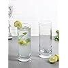 Buy FINSTER Crystal Cut Water Glasses - 300 ml Set of 8 Transparent ...