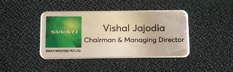 SS Name Badge Manufacturer Exporter Supplier from Mumbai India