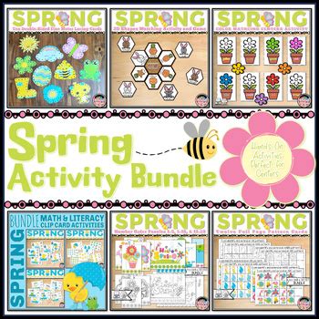 Spring Mega Bundle - Spring Centers Activities for March, April, & May ...