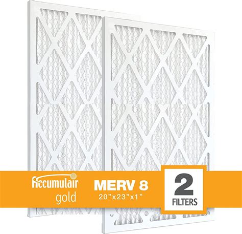 Accumulair Gold 20x23x1 High-Efficiency Pleated Replacement AC/Furnace ...