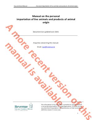 Fillable Online Revised procedure for Import of Pets / Live Animals Fax ...