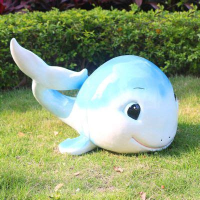 水上乐园玻璃钢蓝鲸鱼雕塑海洋生物雕塑大全吸引客流量_添翼雕塑何小姐-站酷ZCOOL