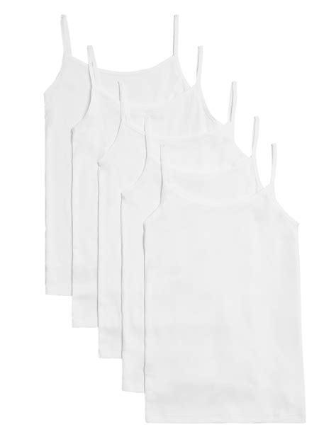 Buy 5pk Pure Cotton Camisoles (2-16 Yrs) at Marks & Spencer
