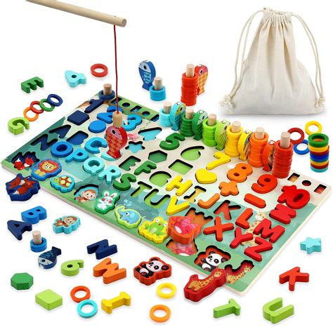 KLT Wooden Number Puzzle Montessori Toys for Toddler India | Ubuy