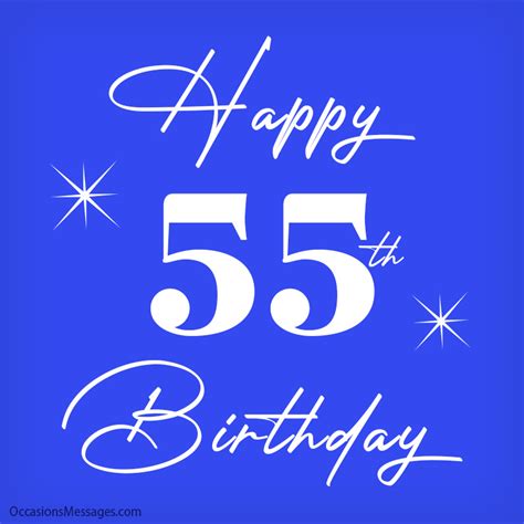 Best Happy 55th Birthday Wishes, Messages and Cards