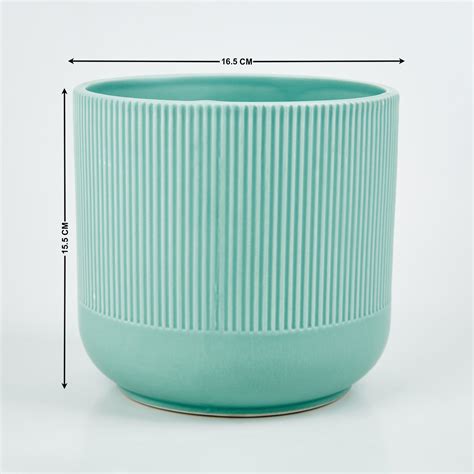 Buy Gloria Argil Ceramic Ribbed Planter from Home Centre at just INR 699.0