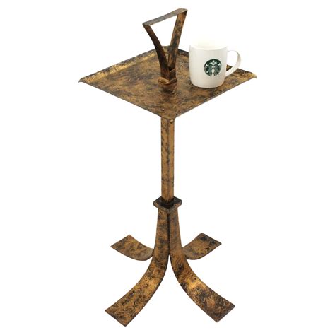 Spanish Drinks Table / Side Table / Martini Table with Handle, Gilt ...