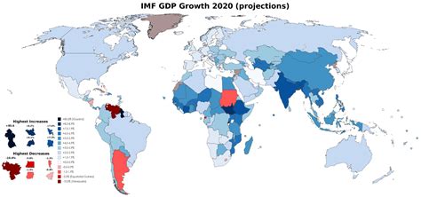GDP growth in 2020 (IMF projections) : r/MapPorn