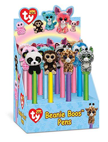 Ty Beanie Boo's Plush Pens in Display, 7 x 1.5 Inches Each, Set of 12 ...