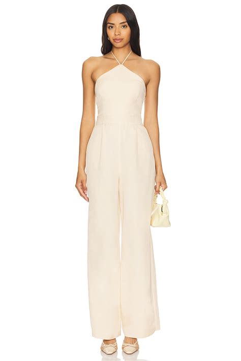 PAIGE Thandie Jumpsuit in Seashell | REVOLVE
