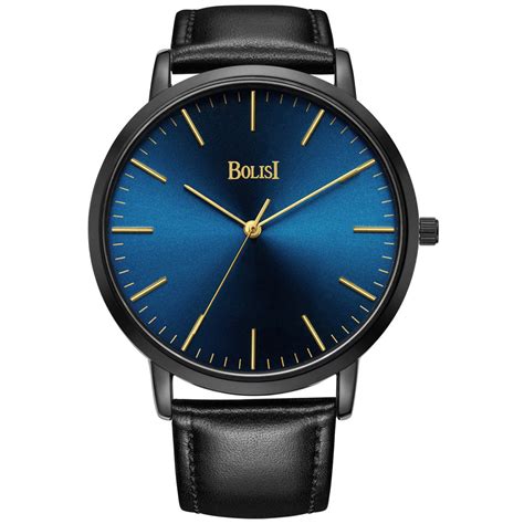 BOLISI Men's Watches Ultra-Thin Classic Analog Quartz Watch Imported ...