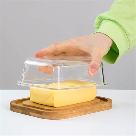 Buy The Better Home Borosilicate Glass Butter Dish with Lid ...
