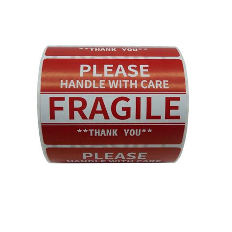 Buy Anylabel 3 x 2 inch,Fragile Stickers Handle with Care Warning ...