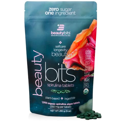 Buy ENERGYBITS BEAUTYbits Pure Spirulina Algae s, Superfood s, Pure ...
