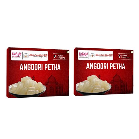 Buy Delight Foods Original Agra Angoori Petha (350g x2) | Indian Sweets ...
