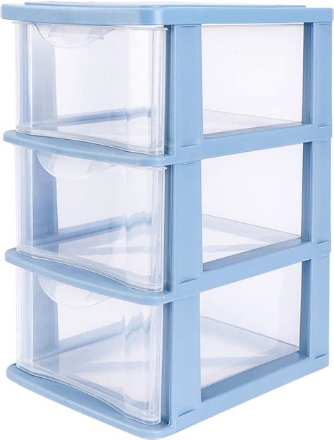 Amazon.com: Toyvian Plastic Drawers Organizer, 1Pc 3-Layer Desktop ...