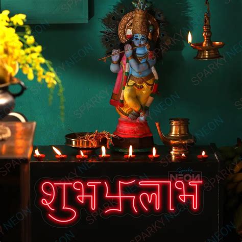 Buy Shubh Labh Neon Light Sign – Auspicious Glow for Home