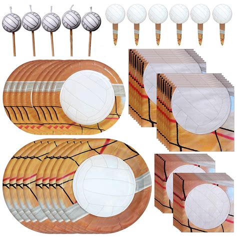 Havercamp Volleyball Party Set | Dinner & Dessert Plates, Luncheon ...