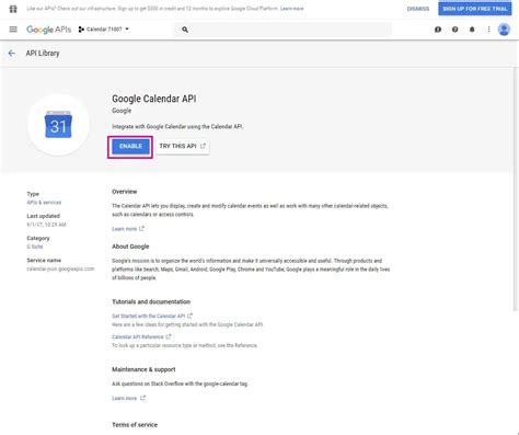 Image result for Google Calendar API Key