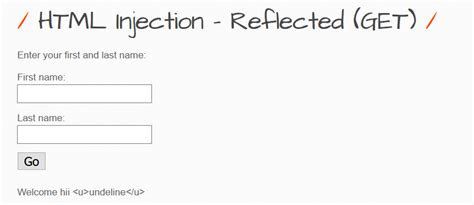Bwapp Perform HTML Injection 的图像结果
