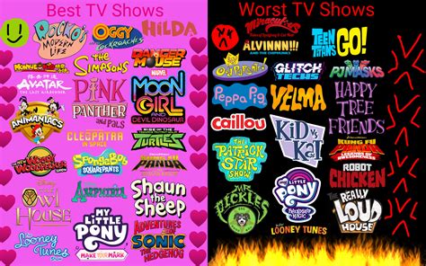 My Best TV Shows And My Worst TV Shows by Tagirovo on DeviantArt