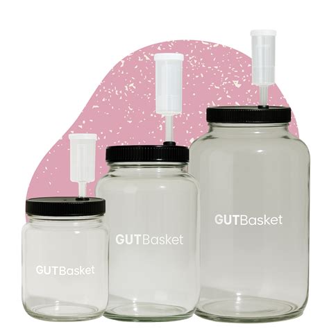 Fermentation Jars with Airlock – 1L, 2L & 4L Glass Jars | Gutbasket