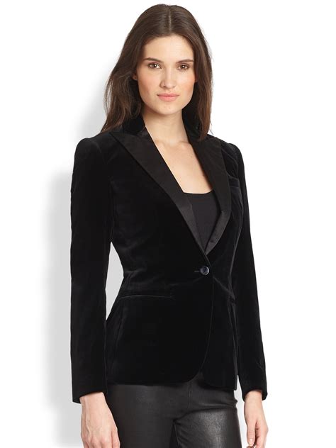 Black Tuxedo Jacket For Women