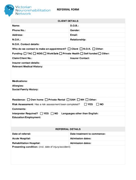 Fillable Online COMMUNITY CONNECTIONS GROUP REFERRAL FORM Fax Email ...