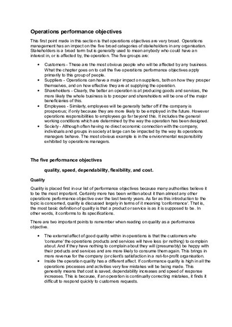 Operations Objectives 的图像结果