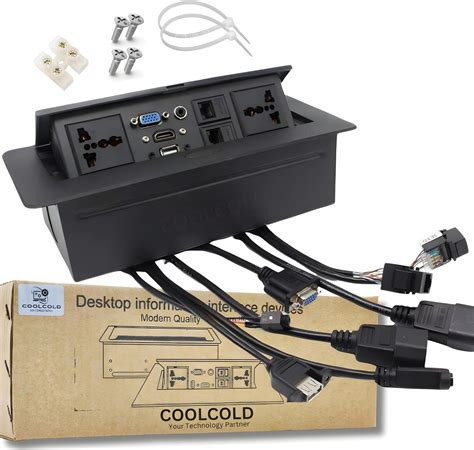 Coolcold 10 Module Hydraulic 8 Cables Cubby Conference Table ...