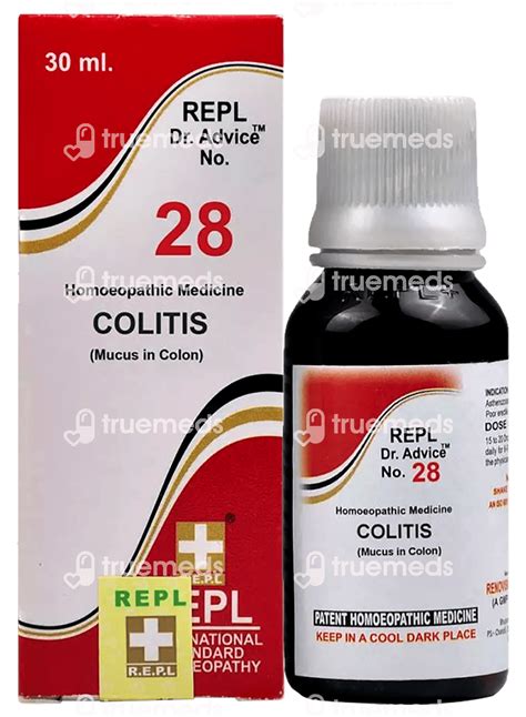 Repl Dr Advice No 28 Colitis Drop 30 Ml - Uses, Side Effects, Dosage ...