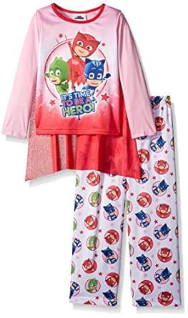 Buy PJ Masks Toddler Girls' 2-Piece Pajama Set with Cape, Hero Red/Pink ...