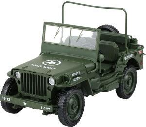 KAIDIWEI Scale Diecast Model Willys Jeep Military US Army Vehicle Toys ...