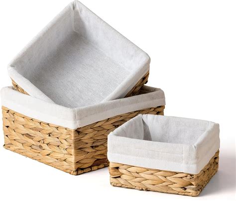 LA JOLIE MUSE Wicker Storage Baskets, Natural Water India | Ubuy