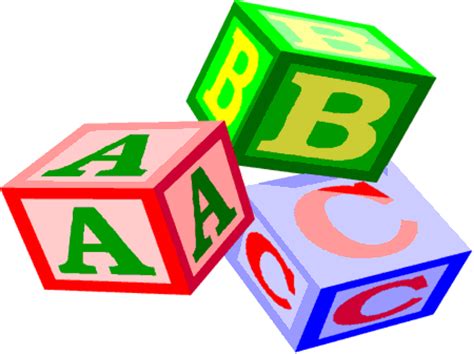 Alphabet Blocks Clip Art Fonts
