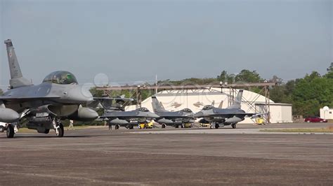 F-16's training alongside the F-35 Lightning II at Eglin Air Force Base ...