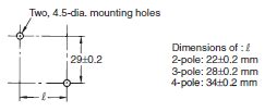 MMK Latching Relay/Dimensions | OMRON Industrial Automation India