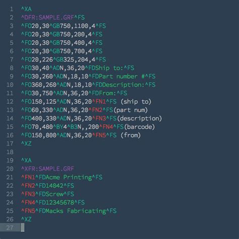 Image result for ZPL Message Example