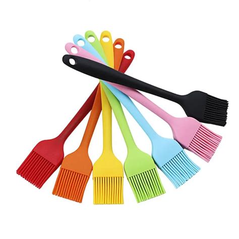 Pastry Brush Silicone, Grill Oiled Cooking Brush, Heat Resistant Oil ...