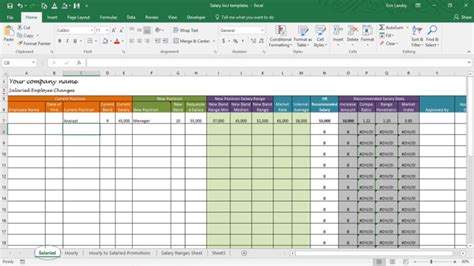 Image result for Excel Spreadsheet Compensation Templates