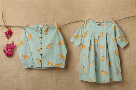 ‘An Ambush of Tigers’ Dress with pockets – The Forest Child