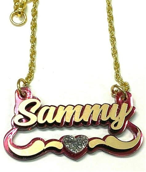 Buy Name Plate Custom Script Name Necklace Nameplate Laser Cut ...