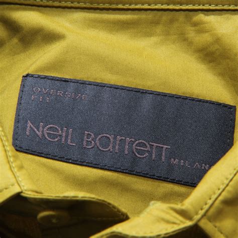 I3531 CAMICIA UOMO NEIL BARRETT MAN OVERSIZE FIT OVERSHIRT GREEN