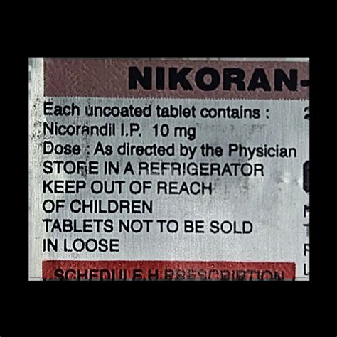 NIKORAN 10MG TABLET 20'S Price, Uses, Side Effects & Substitutes | Medkart