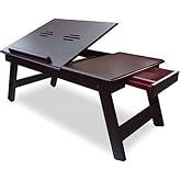 Fabulo Wooden Standard Adjustable Laptop and Study Table/Portable Lap ...